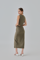 Kaeli Front Slit Pencil Skirt