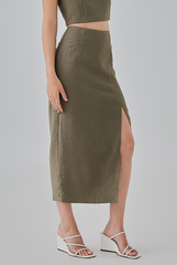 Kaeli Front Slit Pencil Skirt
