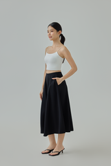Lindia Flare Midi Skirt