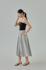 Lindia Flare Midi Skirt