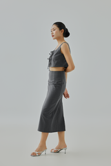 Ivey Back Slit Pencil Skirt