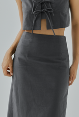 Ivey Back Slit Pencil Skirt