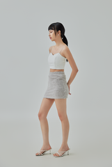 Auslyn Furry Knit Mini Skirt