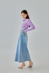 Anna Godet Denim Skirt