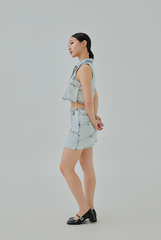 [B1F1] Macie Denim Mini Skirt