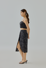 Eloise Floral Printed Pencil Skirt