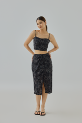Eloise Floral Printed Pencil Skirt
