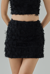 Ariana Feather Mini Skirt