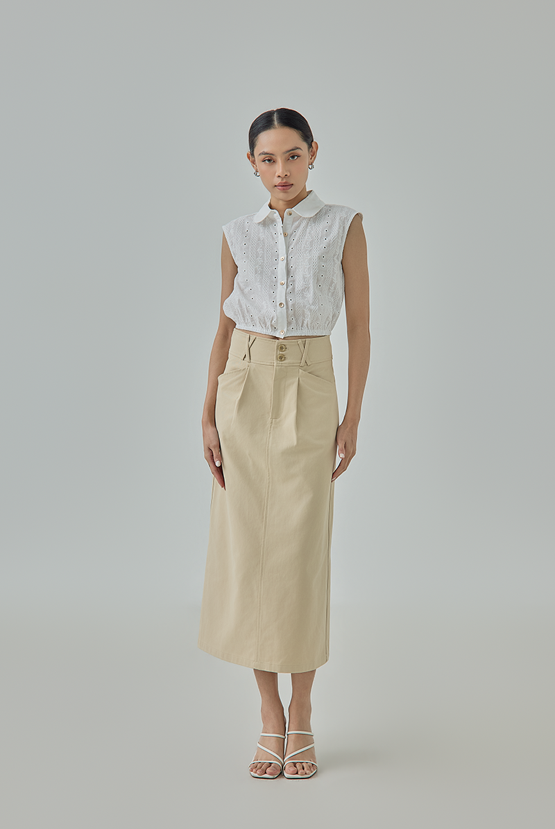 Harper Tailored Midi Skirt