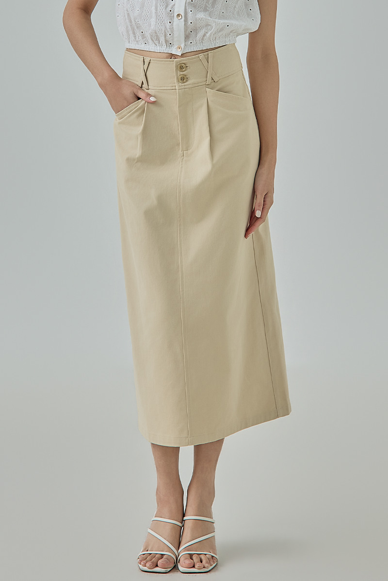 Harper Tailored Midi Skirt