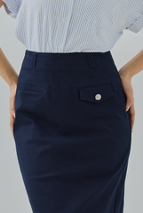 Evie Utility Midi Skirt