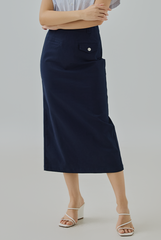Evie Utility Midi Skirt