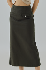 Evie Utility Midi Skirt