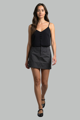 Esme High-Waist Utility Mini Skirt