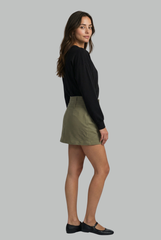 Esme High-Waist Utility Mini Skirt