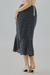 Mira Ruched Midi Skirt