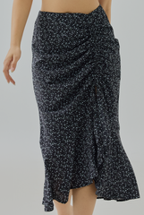 Mira Ruched Midi Skirt
