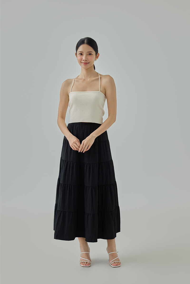 Octina Tiered Midi Skirt