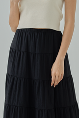Octina Tiered Midi Skirt
