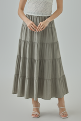 Octina Tiered Midi Skirt