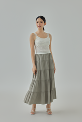 Octina Tiered Midi Skirt