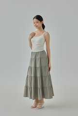 Octina Tiered Midi Skirt