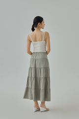 Octina Tiered Midi Skirt