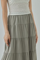 Octina Tiered Midi Skirt