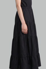 Emilia Asymmetrical Tiered Maxi Skirt
