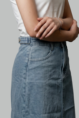 Sienna Classic Denim Midi Skirt
