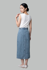 Sienna Classic Denim Midi Skirt