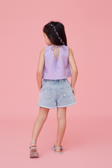 KIDS Indie Denim Shorts in Denim Blue