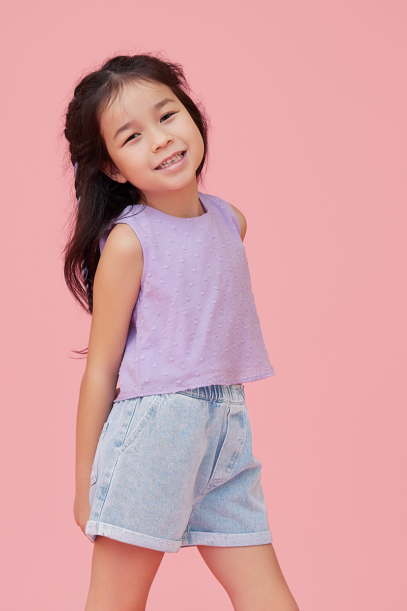 KIDS Indie Denim Shorts in Denim Blue