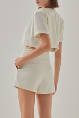 Joanne Waffle Textured Shorts