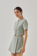 Reva Tweed Skorts in Jade