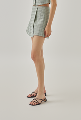 Reva Tweed Skorts in Jade