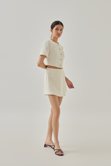 Reva Tweed Skorts in White