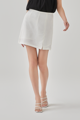 Kandice Mini Pencil Skort in White