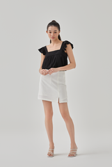 Kandice Mini Pencil Skort in White