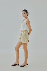 Morgan High Waisted Pleated Shorts