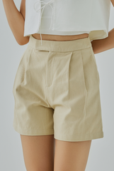Morgan High Waisted Pleated Shorts