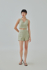 [B1F1] Hope Tweed High Waisted Shorts