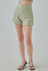 [B1F1] Hope Tweed High Waisted Shorts