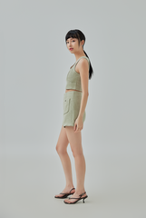 [B1F1] Hope Tweed High Waisted Shorts