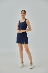 Alyssa Denim Jersey Mini Skort