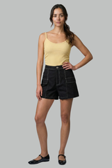 Lyra Contrast Stitch Cargo Shorts