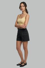 Lyra Contrast Stitch Cargo Shorts