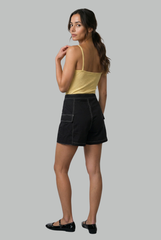 Lyra Contrast Stitch Cargo Shorts