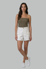 Lyra Contrast Stitch Cargo Shorts