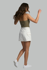 Lyra Contrast Stitch Cargo Shorts